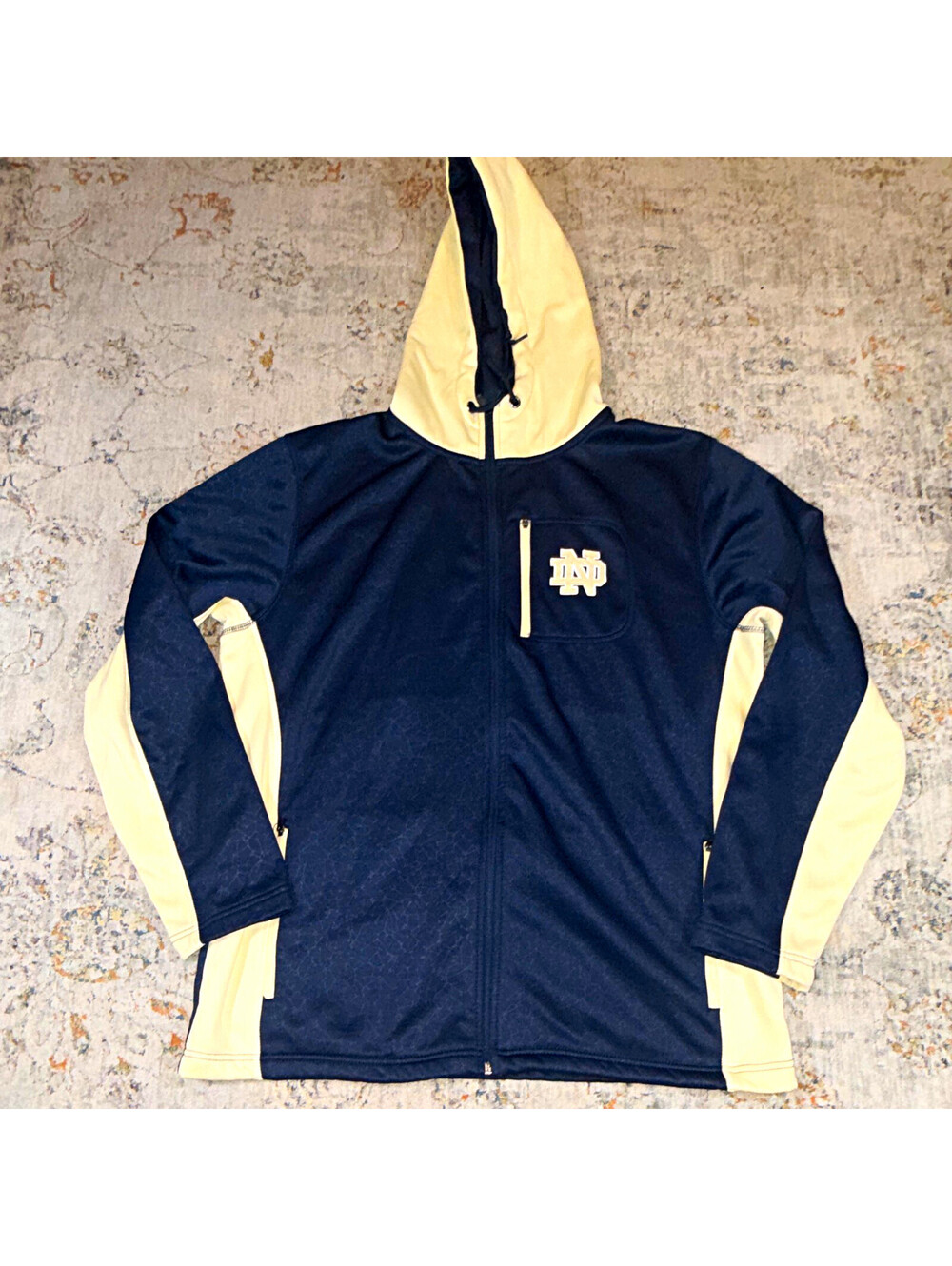 Colosseum Notre Dame Fighting Irish Full Zip Hooded Jacket, Men's XL A155
